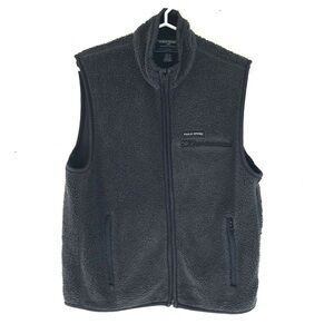 VTG Polo Sport Ralph Lauren sherpa vest women’s size S black luxury gorpcore